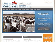 Tablet Screenshot of canadianmeatgoat.com
